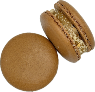 toffee heath bar crunch macaron