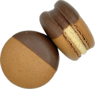 reeses peanut butter cup macaron